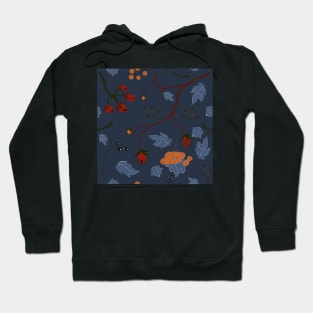 Autumn Berry Pattern Hoodie